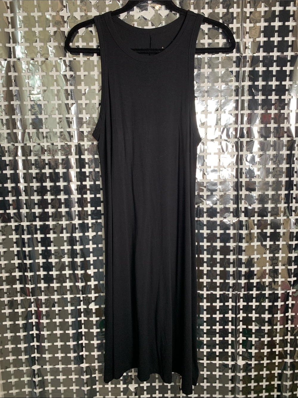 a new day Black Sleeveless Midi Dress